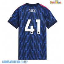 Camisa de time de futebol Arsenal Declan Rice #41 Replicas 2º Equipamento Feminina 2025-26 Manga Curta